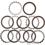 Set of steel and friction discs Low / Reverse FORD 5R110W - (6 friction discs, total thickness of the set 22.80 mm)