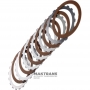 Set of steel and friction discs Low / Reverse FORD 5R110W - (6 friction discs, total thickness of the set 22.80 mm)