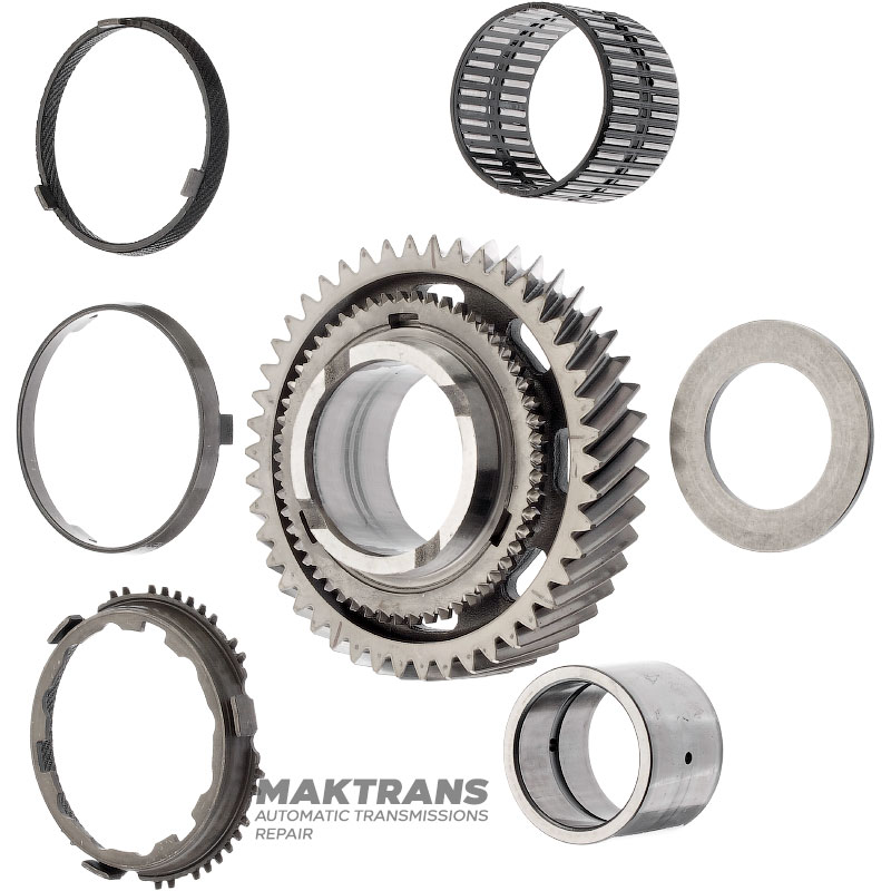 Helical gear 2nd gear (with blocking ring) VAG DSG 0CK 0CL 0CJ (DL382) - 46 teeth (outer Ø 121.60 mm, inner Ø 52.05 mm), WHT006180, 0CK311937, 0CK311260G