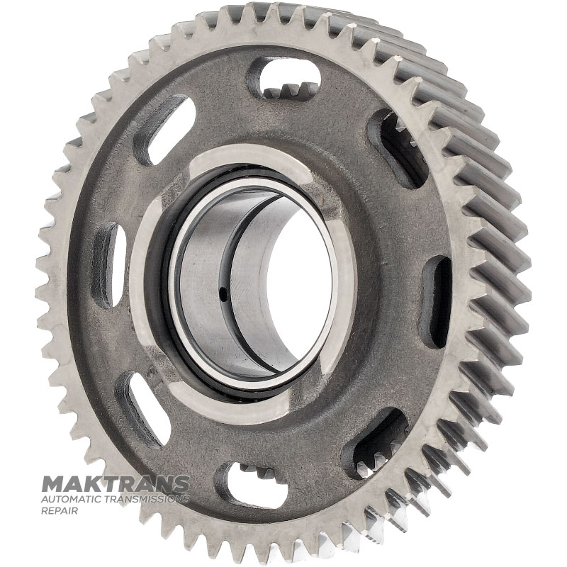 Helical gear REVERSE (with locking ring) VAG DSG 0CK 0CL 0CJ (DL382) VWK215J - 55 teeth (outer Ø 123.50 mm, inner Ø 52.05 mm), bearing (INA / JN8 F-575504.KI 0CK311937A)