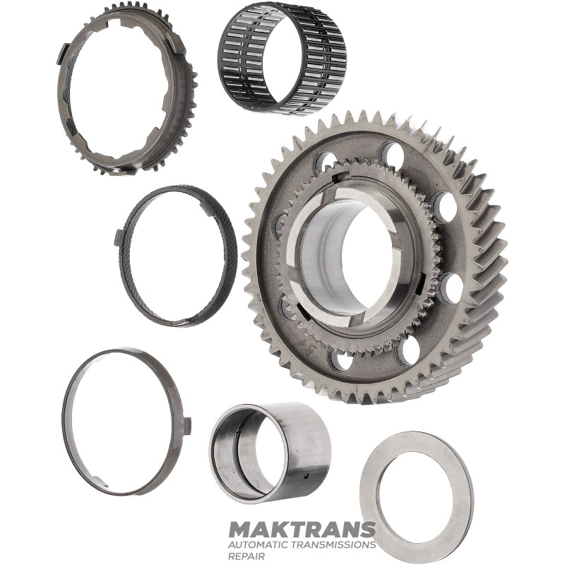 Helical gear 1st gear (with blocking ring) VAG DSG 0CK 0CL 0CJ (DL382) 0CK311250K, 0CK311250H — 51 teeth (outer Ø 134.25 mm, inner Ø 52 mm)