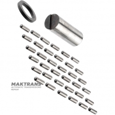 Differential satellite shaft (with loose bearing, 36 elements) FORD 4F27E / MAZDA CD4E — 3L8P-4207-BA, 4L8P-4207-DA, F3RP-4205-AA — axle length 42.75 mm, outer Ø 16.70 mm