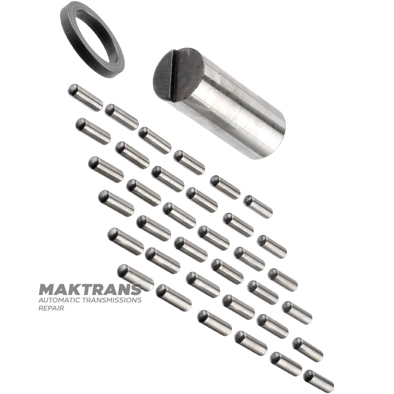 Differential satellite shaft (with loose bearing, 36 elements) FORD 4F27E / MAZDA CD4E — 3L8P-4207-BA, 4L8P-4207-DA, F3RP-4205-AA — axle length 42.75 mm, outer Ø 16.70 mm