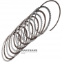 Steel and friction disc set C1 Clutch TOYOTA UA80E / UA80F 3563348030, 3563306030, 3563448060, 3563448050, 3563406050 - 5 friction discs (total thickness of the set 20.45 mm)