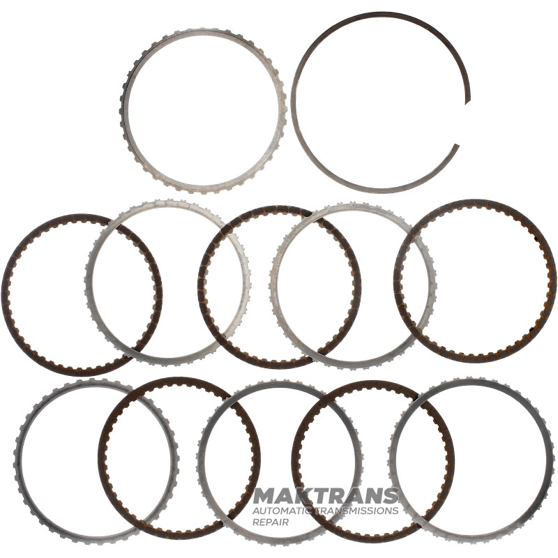 Steel and friction disc set C1 Clutch TOYOTA UA80E / UA80F 3563348030, 3563306030, 3563448060, 3563448050, 3563406050 - 5 friction discs (total thickness of the set 20.45 mm)