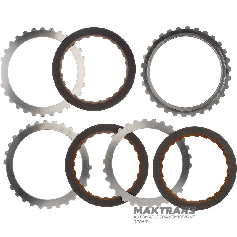 Set of steel and friction discs Inremediate Brake FORD 5R110W 5C3Z-7B442-AA, 5C3Z-7B164-AA - 3 friction discs (24 teeth per disc), total thickness of the set 28.85 mm