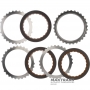 Set of steel and friction discs Inremediate Brake FORD 5R110W 5C3Z-7B442-AA, 5C3Z-7B164-AA - 3 friction discs (24 teeth per disc), total thickness of the set 28.85 mm
