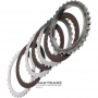 Set of steel and friction discs Inremediate Brake FORD 5R110W 5C3Z-7B442-AA, 5C3Z-7B164-AA - 3 friction discs (24 teeth per disc), total thickness of the set 28.85 mm