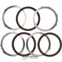 Set of steel and friction discs OVERDRIVE Brake FORD 5R110W 3C3Z-7B442-AA, 3C3Z-7B164-AA, 3C3Z-7R411-AB — 3 friction discs (32 teeth per disc), total thickness of the set 20.25 mm