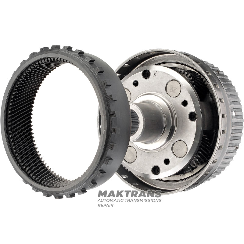 Front planetary gear FORD 5R110W 3C3Z-7B446-AA, 3C3Z-7A153-CA — 4 satellites (28 teeth), ring gear 94 teeth (outer Ø 142.15 mm)
