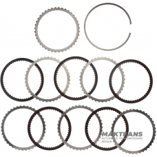 K1 Clutch Aisin Warner TF-60SN / VAG 09G Steel and Friction Disc Set - 5 friction discs, total set thickness 19.60 mm