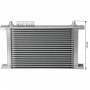 Universal oil radiator 21-row thread pitch 9/16"x18 Fitting AN6 Complete with fastening, fittings for connection.