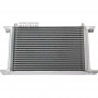 Universal oil radiator 21-row thread pitch 9/16"x18 Fitting AN6 Complete with fastening, fittings for connection.
