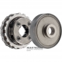 Rear planetary gear - 4 satellites (32 teeth per satellite, outer diameter 50.60 mm), 6 friction discs, ring gear 98 teeth