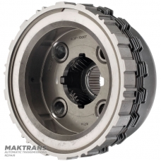 Rear planetary gear - 4 satellites (32 teeth per satellite, outer diameter 50.60 mm), 6 friction discs, ring gear 98 teeth
