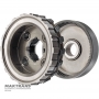 Rear planetary gear - 4 satellites (32 teeth per satellite, outer diameter 50.60 mm), 6 friction discs, ring gear 98 teeth