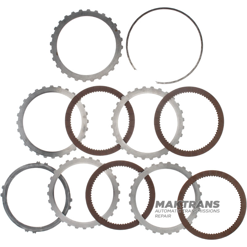 FORWARD Clutch FORD 5R110W 3C3Z-7A360-SA Drum — 4 friction discs (76 teeth), total kit thickness 21.25 mm