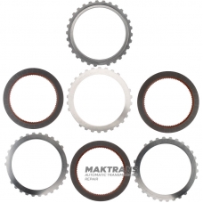 Set of steel and friction discs Inremediate Brake FORD 5R110W 5C3Z-7B442-AA, 5C3Z-7B164-AA - 3 friction discs (96 teeth per disc), total thickness of the set 28.85 mm
