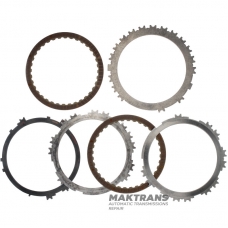Set of steel and friction discs 1-2-3-4 Brake FORD 6F35 24258067 - total thickness of the set 15.15 mm, 2 friction discs, 12 (24) teeth on a steel disc
