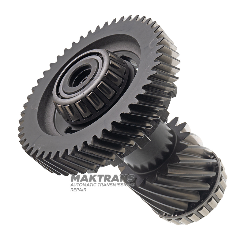 TOYOTA UA80E / UA80F differential drive gear set - center support gear (52 teeth, outer Ø 143.15 mm), intermediate shaft (16 teeth (outer Ø 70.60 mm) / 49 teeth (outer Ø 136.75 mm)
