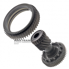 TOYOTA UA80E / UA80F differential drive gear set - center support gear (52 teeth, outer Ø 143.15 mm), intermediate shaft (16 teeth (outer Ø 70.60 mm) / 49 teeth (outer Ø 136.75 mm)