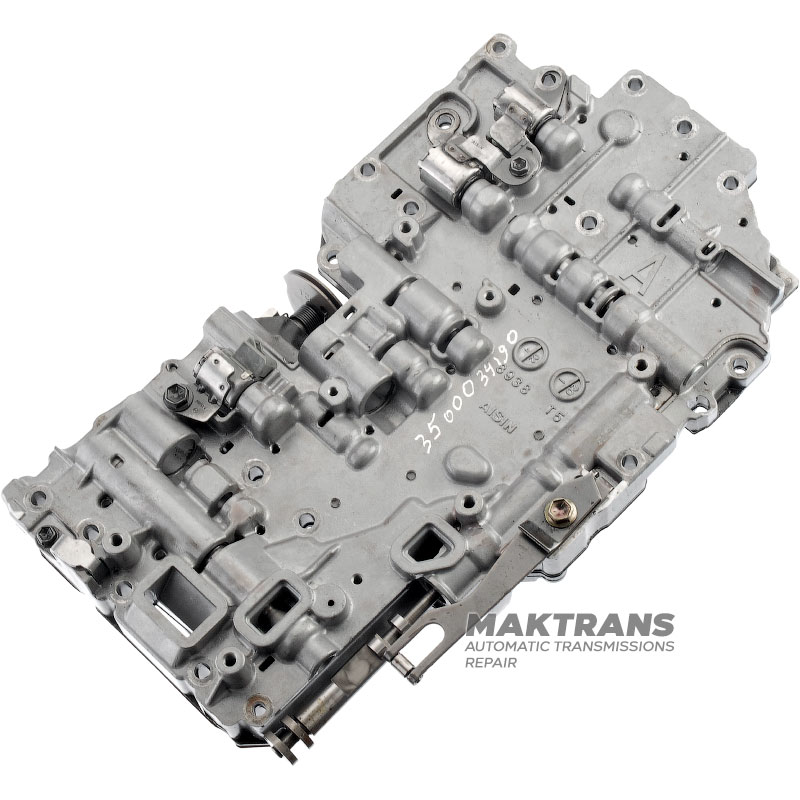 Valve body complete with solenoids (not tested) TOYOTA A340E / A340F A343 - removed from transmission with marking (35010-34190 / 35000-34190, TOYOTA TUNDRA, Engine: (5VZFE) 3400CC EFI)