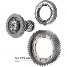 Helical gear set for final drive TOYOTA \ LEXUS UA81E UA81F — 4120678020, 4130078030, 3570478010 (differential gear 53 teeth, intermediate shaft 15/49, central support gear 52 teeth)