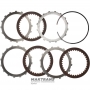 Aisin Warner A465 Torque Converter Steel and Friction Disc Set (ISUZU TRACKS) 8-98169-415-0, 8981694150 — 3 Friction Discs