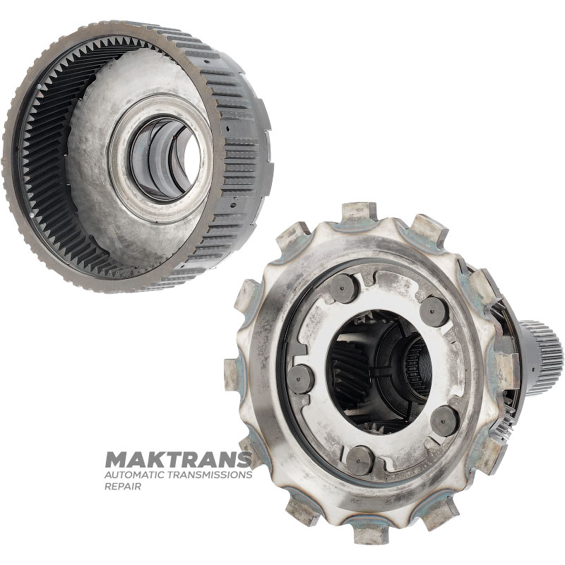 Planetary gear P2 (set) AS68RC, AS69RC DODGE RAM 4500/5500 — with ring gear flange bearing external Ø 106.90 mm, 68242207AA, 68242209AA, 68242215AA — 5 satellites (22 teeth)