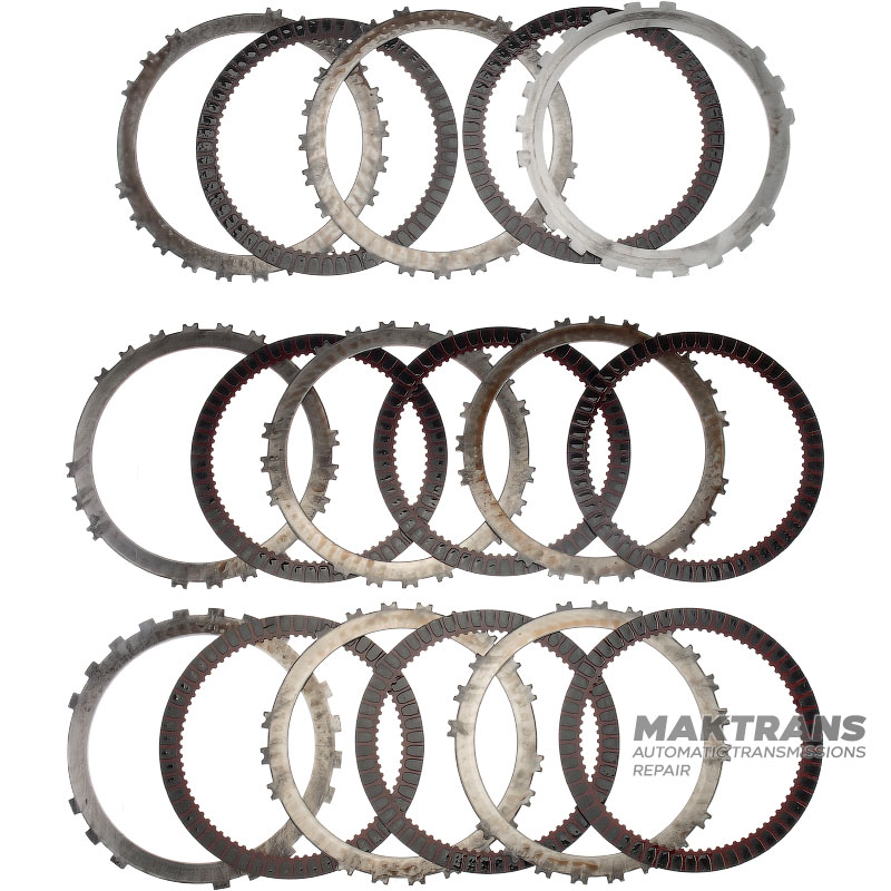 Steel and friction disc set B2 Brake AS68RC, AS69RC DODGE RAM 4500/ 5500 68253908AA, 68253907AA - (8 friction discs, total thickness of the set 48.20 mm)