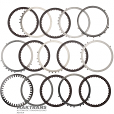 Set of steel and friction discs B1 (Low / Reverse) Brake - 095323227A, 095323231C, 095398208 - 6 friction discs