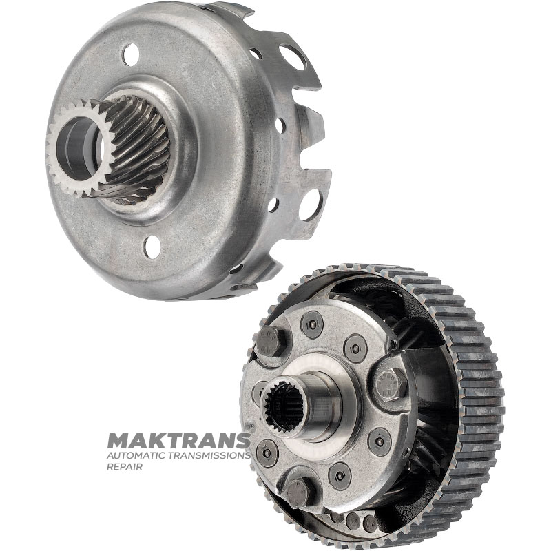 Planetary gear VAG 01M, 01N, 01P 01 095323301Q, 095323329P, — 3 satellites (ring gear) — 14 teeth, 3 satellites (front sun gear) — 17 teeth, 3 satellites (rear sun gear) — 15 teeth