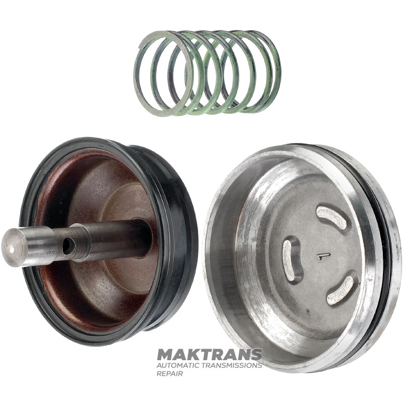 Brake band piston Intermediate Brake FORD 5R55E, 5R55N, 5R55W, 5R55S F77Z-7D021-ZA, 97GT-7E221-ZA — (overall height 57.75 mm, piston outer Ø 58.80 mm / 64.75 mm, rod outer Ø 12 mm)