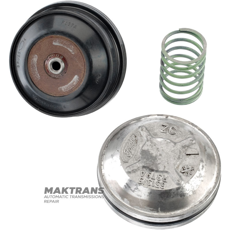 Brake band piston Intermediate Brake FORD 5R55E, 5R55N, 5R55W, 5R55S F77Z-7D021-ZA, 97GT-7E221-ZA — (overall height 57.75 mm, piston outer Ø 58.80 mm / 64.75 mm, rod outer Ø 12 mm)