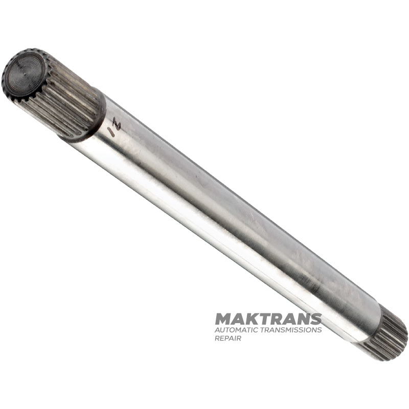Input shaft FORD A4LD, 4R44E, 4R55E / 5R55E, 5R55N, 5R55W, 5R55S XL2Z-7017-AA - length 255 mm, 21 splines (outer Ø 18.15 mm) / 22 splines (outer Ø 18.25 mm)