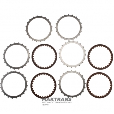 Set of steel and friction discs JATCO (ISUZU / MAZDA) JR405E 8973309960, 8973310500, 8973309960 - 4 friction discs (total thickness of the set 22.50 mm)
