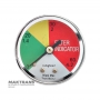 Visual indicator (pressure gauge) of contamination
