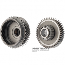 Set of helical gears for differential drive VAG 01M, 01N, 01P — 44 teeth (outer Ø 118.70 mm), 45 teeth (outer Ø 124.70 mm), ring gear (non-removable) 57 teeth
