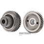Set of helical gears for differential drive VAG 01M, 01N, 01P — 44 teeth (outer Ø 118.70 mm), 45 teeth (outer Ø 124.70 mm), ring gear (non-removable) 57 teeth