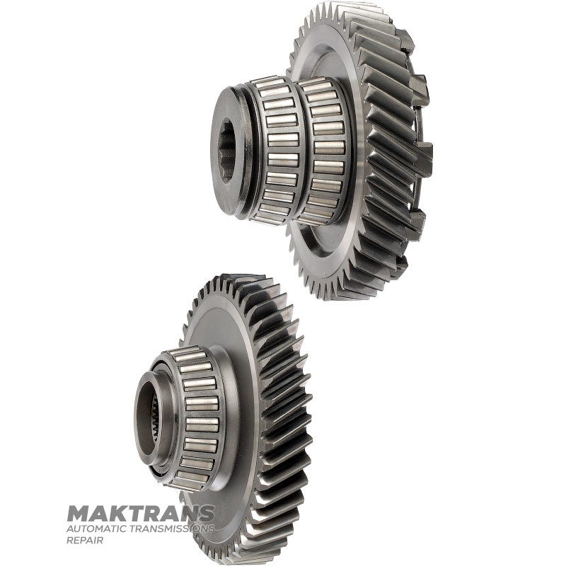 Set of helical gears for differential drive VAG 01M, 01N, 01P — 44 teeth (outside Ø 118.70 mm), 45 teeth (outside Ø 124.70 mm), without ring gear (removable ring gear)