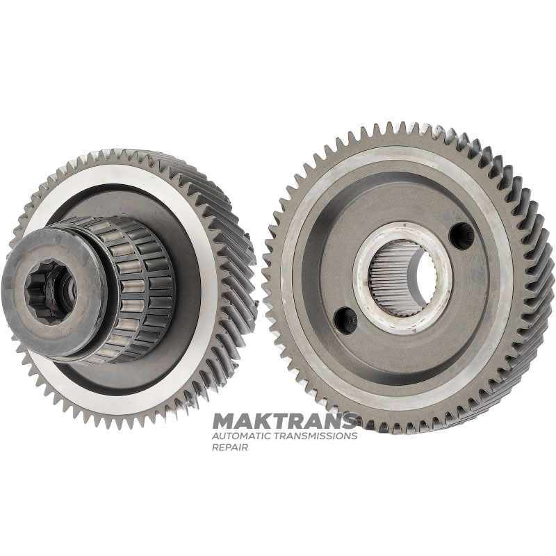 Set of helical gears for differential drive VAG 01M, 01N, 01P — 61 teeth (ext.Ø 119.55 mm), 63 teeth (ext.Ø 119.20 mm), without ring gear (removable ring gear)