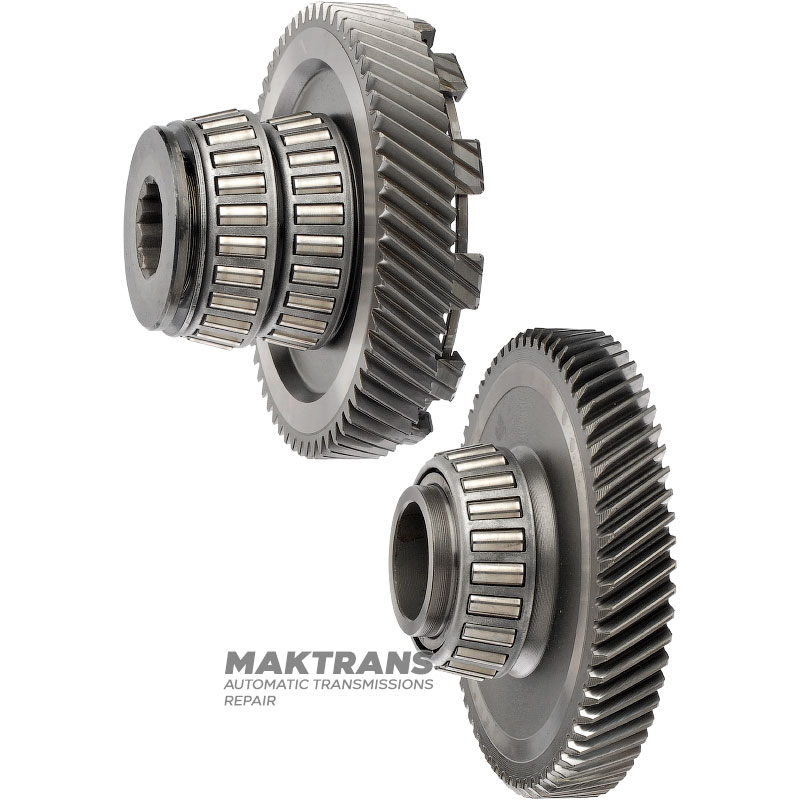 Set of helical gears for differential drive VAG 01M, 01N, 01P — 61 teeth (ext.Ø 119.55 mm), 63 teeth (ext.Ø 119.20 mm), without ring gear (removable ring gear)