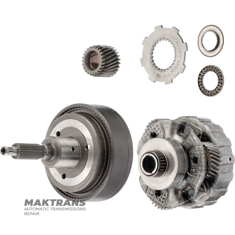 Planetary gear OVERDRIVE FORD A4LD, 4R44E, 4R55E, 5R55E (1990-1996, 4.0L) — 3 satellites (25 teeth), sun gear 24 teeth (outer Ø 36.90 mm), ring gear 72 teeth (outer Ø 115.50 mm)