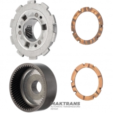 Rear planetary gear FORD A4LD, 4R44E, 4R55E, 5R55E, 5R55N, 5R55S, 5R55W — aluminum housing, 3 satellites (15 teeth, outer Ø 24.40 mm), ring gear 57 teeth (outer Ø 94.05 mm)