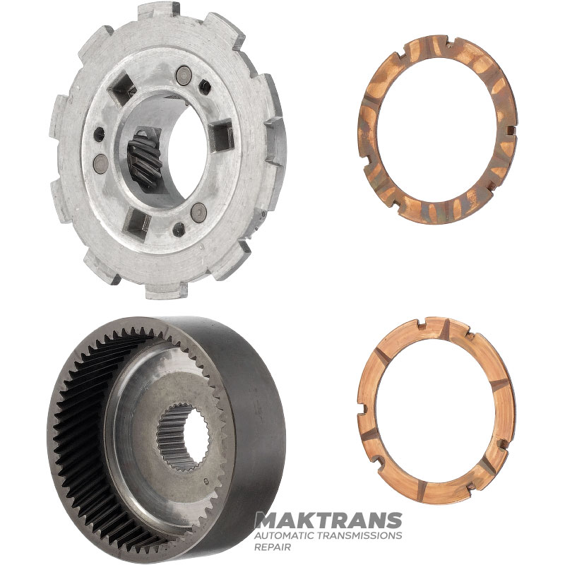 Rear planetary gear FORD A4LD, 4R44E, 4R55E, 5R55E, 5R55N, 5R55S, 5R55W — aluminum housing, 3 satellites (15 teeth, outer Ø 24.40 mm), ring gear 57 teeth (outer Ø 94.05 mm)