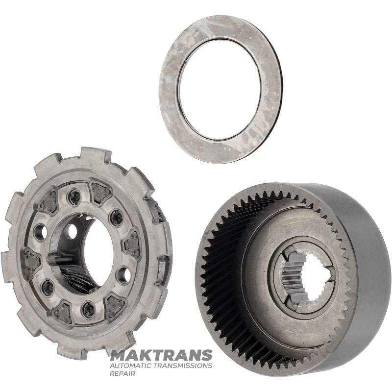 Rear planetary gear FORD A4LD, 4R44E, 4R55E, 5R55E, 5R55N, 5R55S, 5R55W P97GT-7D007-AHR — steel housing, 4 satellites (15 teeth, outer Ø 24.40 mm), ring gear 57 teeth (outer Ø 94.10 mm)