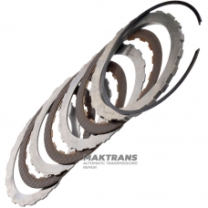 Overdrive Clutch A4LD Steel and Friction Disc Set, 4R44E, 4R55E, 5R55E, 5R55N, 5R55S, 5R55W 90GT-7L668-BA — 3 friction discs, (total set thickness 15.45 mm)