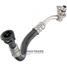 Oil supply pipe of heat exchanger AUDI ZF 8HP65A — 8W0317817D, 8W0317817A (diameter of metal nipple 16.30 mm)