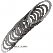 Set of steel and friction discs 2-6 Clutch GM 6L45, 6L50 - 5 (internal) x 5 (external) single-sided friction discs, (total thickness of the set 28.45 mm)