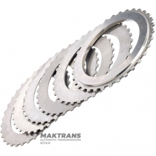 Set of steel wheels (with restored shagreen) FORWARD Clutch FORD 4R75E, 4R75W, 4R70E, 4R70W (AODE) - total thickness of the set 11.90 mm (14.70 mm)